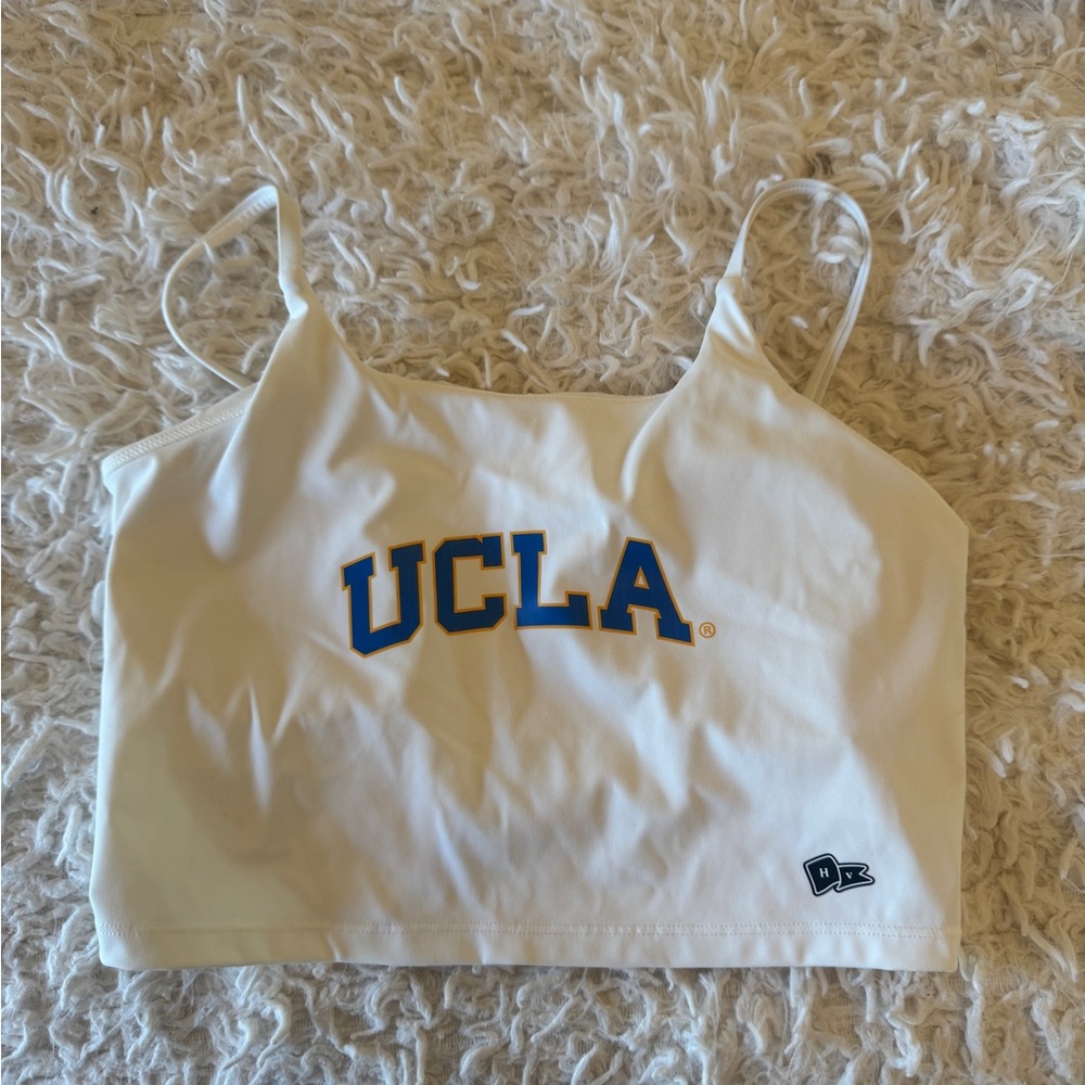Hype & Vice UCLA White Crop Top